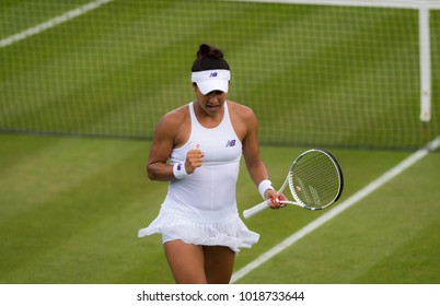 BIRMINGHAM, GREAT BRITAIN - JUNE 19 : Heather Watson The 2017 Aegon Classic WTA Premier Tennis Tournament