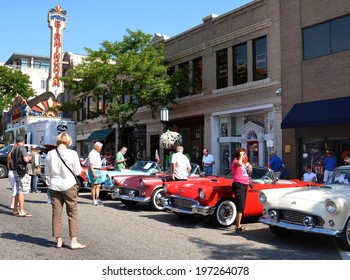 BIRMINGHAM, MI - AUGUST 17: Visitors Enjoying The Woodward Cruise August 13, 2013 In Birmingham, MI