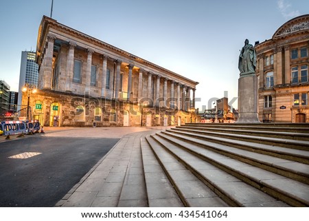 Birmingham Town Hall is situated in Victoria Square, Birmingham, England.