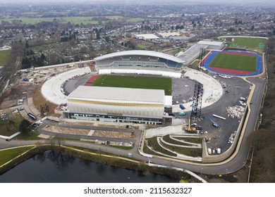 BIRMINGHAM, UK - 2022: Aerial View Of Birmingham 2022 Alexander Stadium