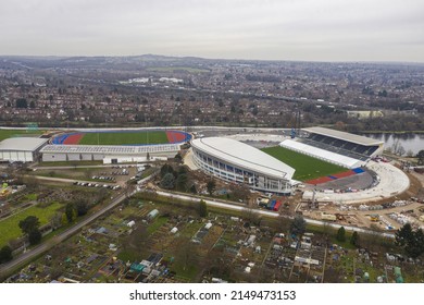 BIRMINGHAM, UK - 2022: Aerial View Of Alexander Stadium Birmingham 2022 Commonwealth Games Stadium 