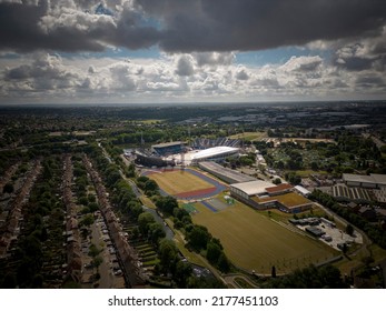 BIRMINGHAM, UK - 2022: Aerial View Of Birmingham 2022 Alexander Stadium 