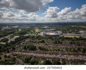 BIRMINGHAM, UK - 2022: Aerial View Of Birmingham 2022 Alexander Stadium