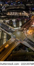 BIRMINGHAM, UK - 2022: Aerial View Off Birmingham Grand Central Railway Station 