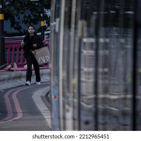 BIRMINGHAM, UK - 2022: Street Photography In Birmingham UK With People