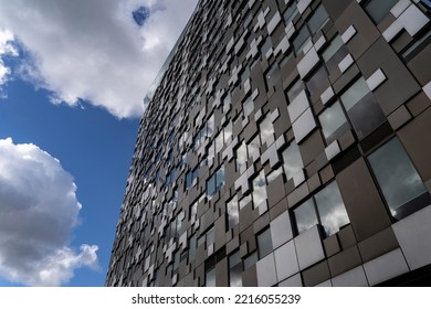 BIRMINGHAM, UK - 2022: Birmingham UK Street Scene With The Cube Building