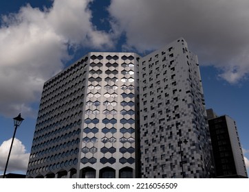 BIRMINGHAM, UK - 2022: Birmingham UK Street Scene With HMRC Government Hub Building