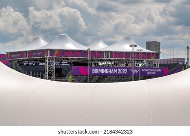 Birmingham, UK, July 27, 2022 - Smithfied stands on the former site of Smithfield Wholesale Market. The stadium is a venue built for the 2022 Birmingham Commonwealth Games.