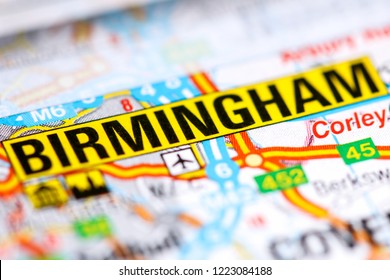 Birmingham. United Kingdom On A Map