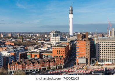 Birmingham, West Midlands, UK skyline. The city is the second biggest in England after London