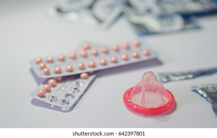 Birth Control Pill Condom Stock Photo (Edit Now) 645418270