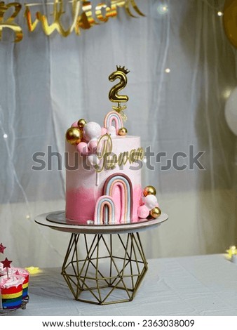 birth day cake second birth day