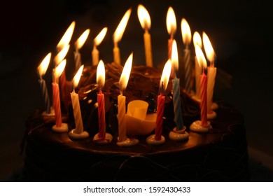 Birthday Cake 18 Candle Stock Photo 1592430433 | Shutterstock