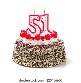 46+ 51st birthday cake clipart black and white