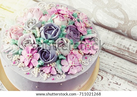 birthday cake flowers rose