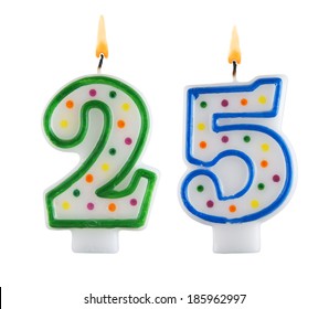 25 Birthday Candles Images Stock Photos Vectors Shutterstock