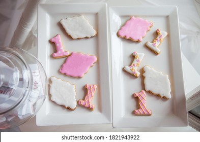 Birthday cookie decoration on a 1st Birthday Party - Shutterstock ID 1821943922