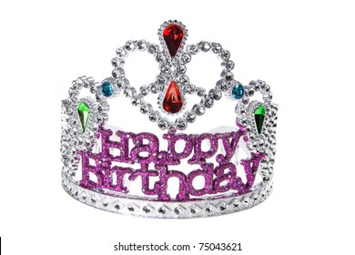 Birthday Crown On White Background