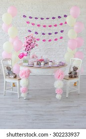 Birthday Decoration Little Girl Stock Photo 302233937 | Shutterstock