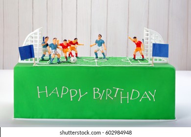 Birthday Football Cake On The Party Or Reception