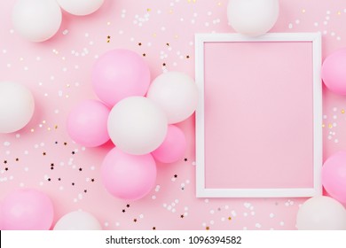 Pink Background Birthday Design gambar ke 18
