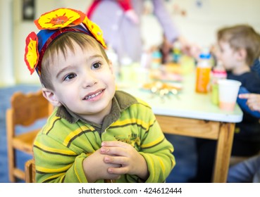 Birthday party in kindergarten