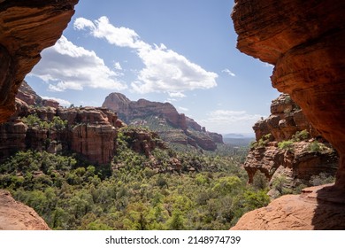 Birthing Cave Hike In Sedona Arizona During A Road Trip