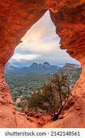 The Birthing Cave Is One Of Many Popular Hikes In Sedona, Arizona. It Is An Interesting Spot To Check Out. Everything Is Better At Sunrise. 