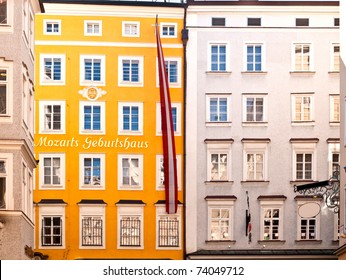 Birthplace Of Mozart In Salzburg In Austria