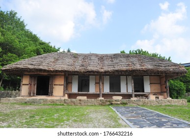 Birthplace Of Nongae In Jangsu-gun, South Korea, It's Built To Commemorate Nongae Who Jumped Into The Namgang River With Japanese General At The Japanese Invasion Of Korea.  Filmed On June 28, 2020