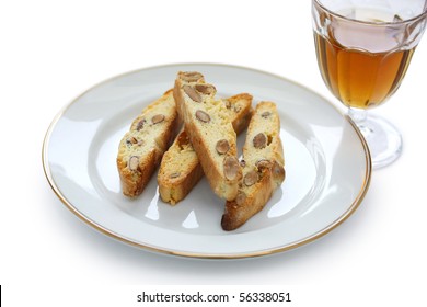 Biscotti , Cantuccini And Vin Santo