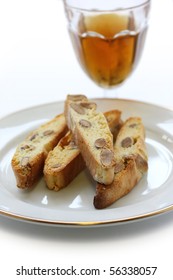 Biscotti , Cantuccini And Vin Santo