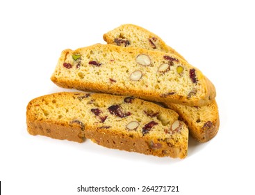 biscotti isolated on white background