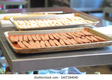 Biscotti on a tray  in kitchen
