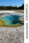 Biscuit Basin in Upper Geyser Basin in Yellowstone National Park