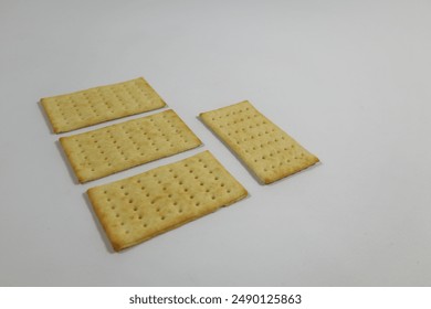 biscuit isolated in gray background