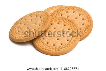 biscuits isolated on white background