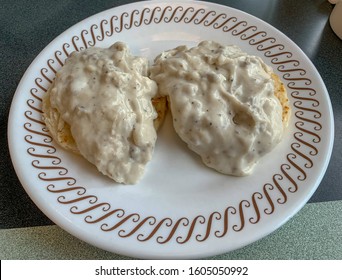 Biscuits Topped With Country Style Gravy.