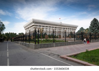 Bishkek, Kyrgyzstan, Circa August 2019: Jogorku Kenesh (Parliament) Of The Kyrgyz Republic