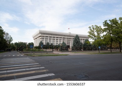 Bishkek, Kyrgyzstan, Circa August 2019: Jogorku Kenesh (Parliament) Of The Kyrgyz Republic