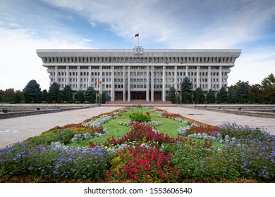 Bishkek, Kyrgyzstan, Circa August 2019: Jogorku Kenesh (Parliament) Of The Kyrgyz Republic