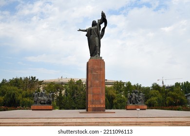 Bishkek, Kyrgyzstan - Sept 11, 2022: Fighters Of The Revolution Monument. Inaugurated In 1978. Central Asia 