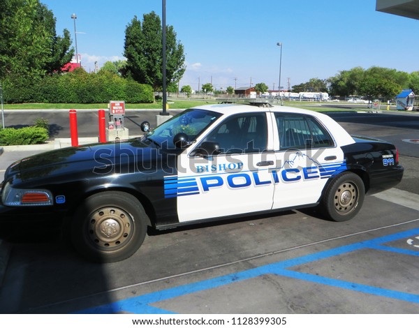 Bishop (California), June 2018 - Police\
car in Bishop, California, United States of\
America