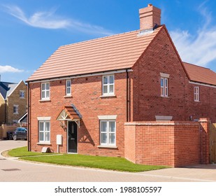 Bishop's Stortford, Hertfordshire. England. UK. June 9th 2021. Detached New Build Home In The New Stortford Fields Housing Development.