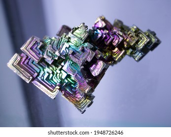 Bismuth Cube, Bismuth Multicolored Mineral Multicolored