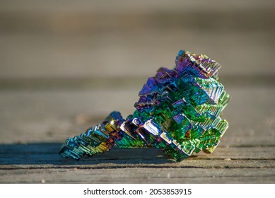 Bismuth. Rainbow Stone. Mineral. Isotope. 