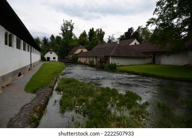 BISTRA, SLOVENIA — JUNE 19, 2016: River View Pictured In The Technical Museum Of Slovenia