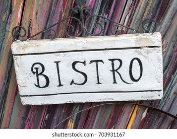 Bistro Sign Wood