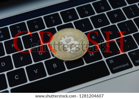 Bitcoin Bubble Burst Market Crash People Stock Photo Edit Now - 