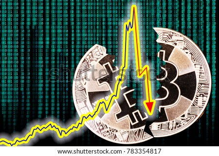 bitcoin bubble risk of collapse concept